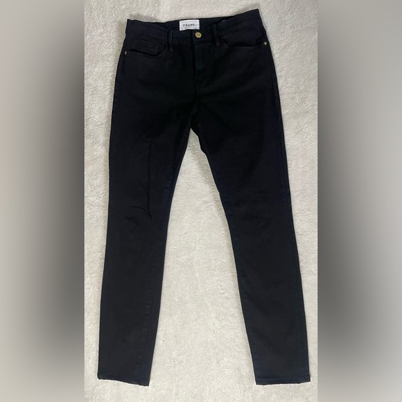 Frame Denim Le Skinny de Jeanne Black 2 - Picture 6 of 16